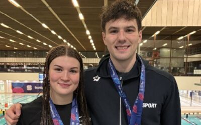 Zara and Stefan Krawiec star at Swimming Championships